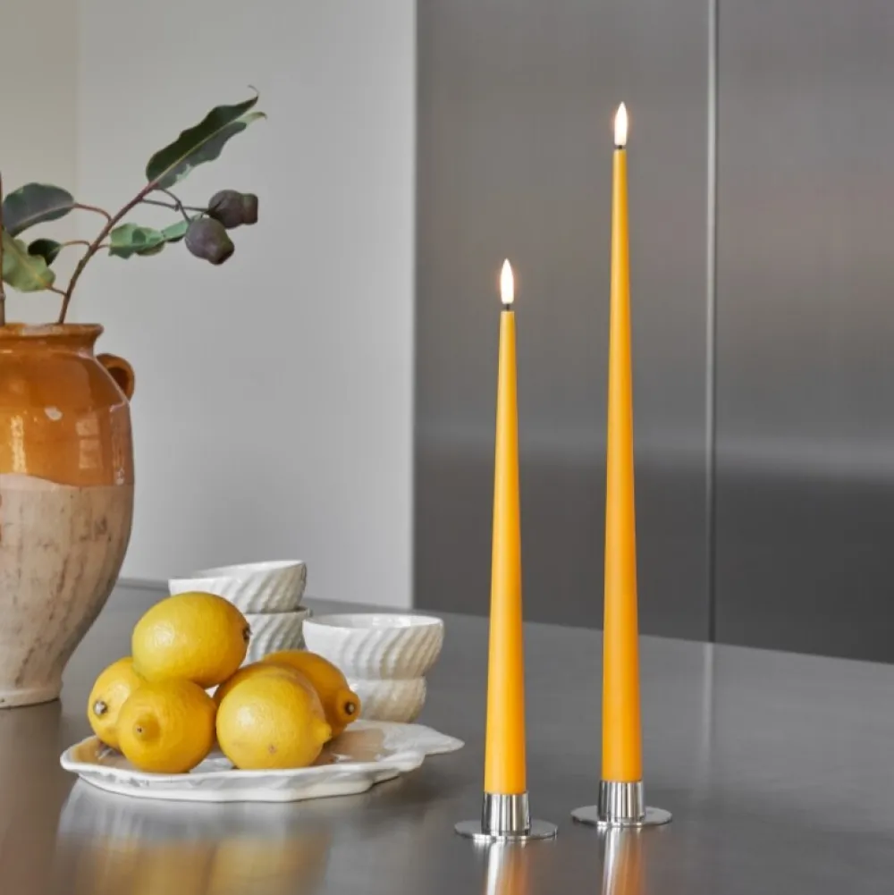 Ester & Erik Lysestage Blank Sølv Mellem^ Adventsstager