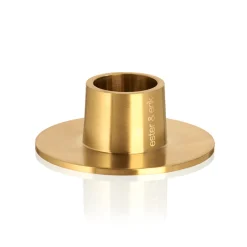 Ester & Erik Lysestage Børstet Guld Mellem^ Adventsstager