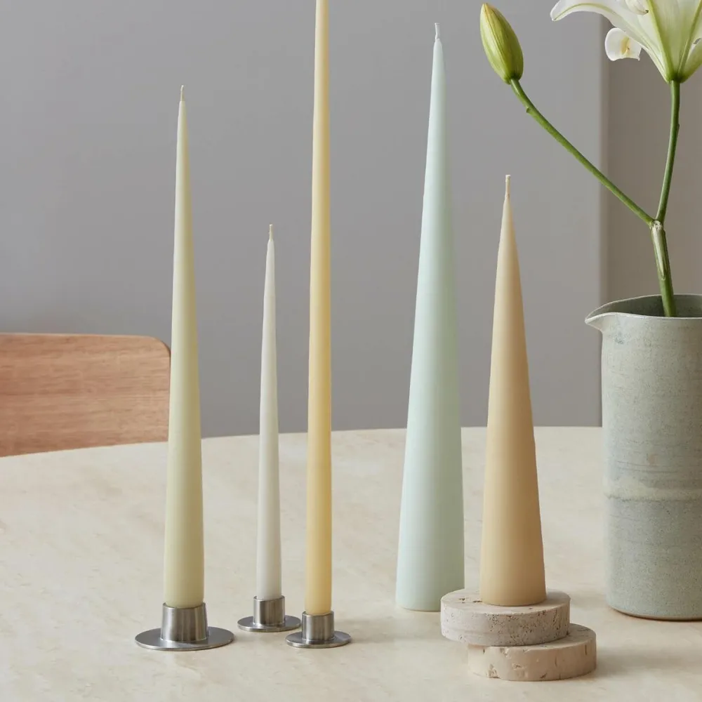 Ester & Erik Lysestage Børstet Sølv Lille^ Adventsstager|Lysestager