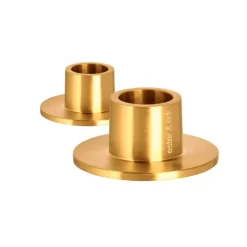 Ester & Erik Lysestage Børstet Guld Lille^ Adventsstager|Lysestager