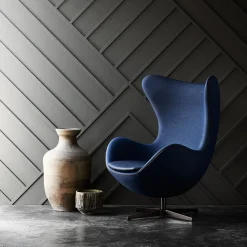 Fritz Hansen 3316 Ægget Lænestol Stof^ Stole