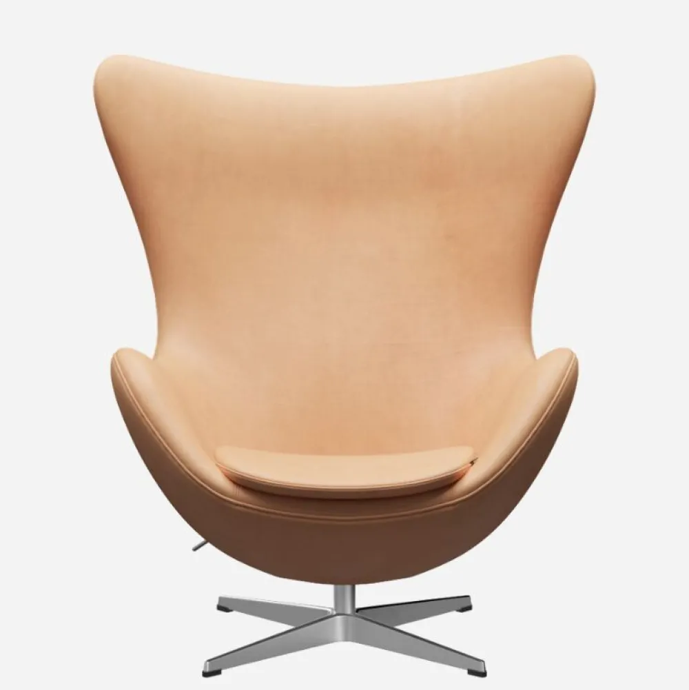 Fritz Hansen 3316 Ægget Natural Læder^ Stue|Stole