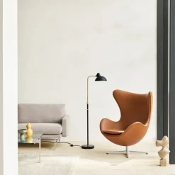 Fritz Hansen 3316 Ægget Valnød Essential Læder^ Stole|Stue