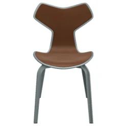 Fritz Hansen 4130 Grand Prix Stol Forsidepolstret Læder^ Køkken|Stole