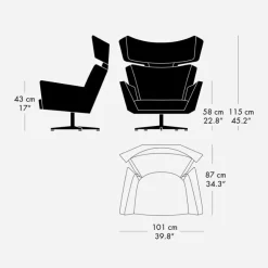 Fritz Hansen 4201 Oksen Essential Læder^ Stue|Stole