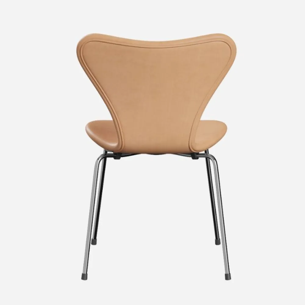 Fritz Hansen 3107 Serie 7 Fuldpolstret Natural Læder^ Stue|Stole