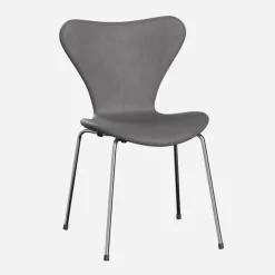 Fritz Hansen 3107 Serie 7 Fuldpolstret Embrace Læder^ Stue|Stole