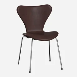 Fritz Hansen 3107 Serie 7 Fuldpolstret Embrace Læder^ Stue|Stole