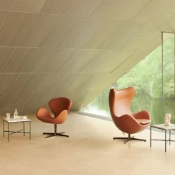 Fritz Hansen 3320 Svanen Grace Læder^ Stue|Stole