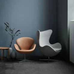 Fritz Hansen 3320 Svanen Natural Læder^ Stue|Stole