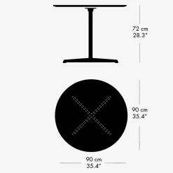 Fritz Hansen A623 Cirkulær Spisebord^ Køkken|Borde