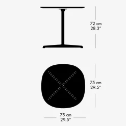 Fritz Hansen A602 Super-Cirkulær Bord^ Køkken|Borde