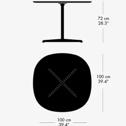 Fritz Hansen A603 Super-Cirkulær Spisebord^ Køkken|Borde