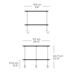Fritz Hansen AJ Trolley Valnød^ Stue