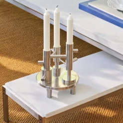 Fritz Hansen Candleholder Large Stainless Steel^ Lysestager