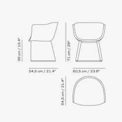 Fritz Hansen CM231 Monolit Lounge Chair Quay 035 / Natur Læder^ Stue|Stole