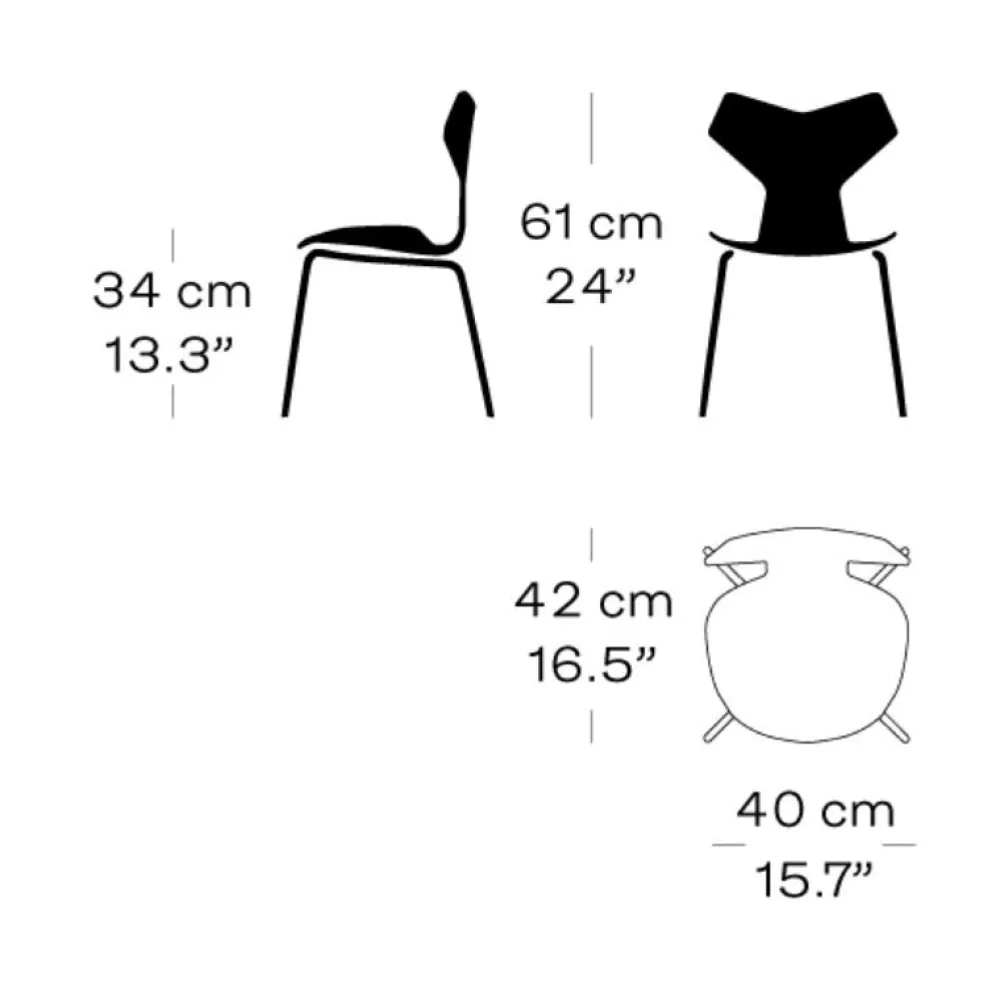 Fritz Hansen Grand Prix Børnestol^Børn Børneværelse|Møbler