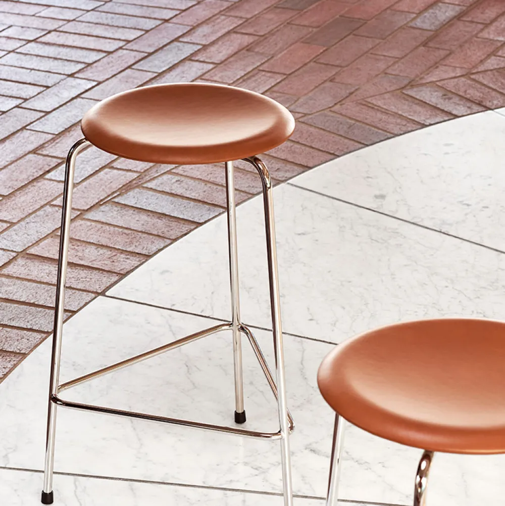 Fritz Hansen M3170 High Dot Wild Leather Walnut^ Køkken|Stole