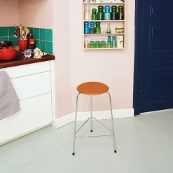 Fritz Hansen M3170 High Dot Wild Leather Walnut^ Køkken|Stole