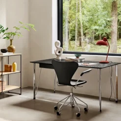 Fritz Hansen Serie 7 Drejearmstol Fuldpolstret Læder^ Kontor|Stole