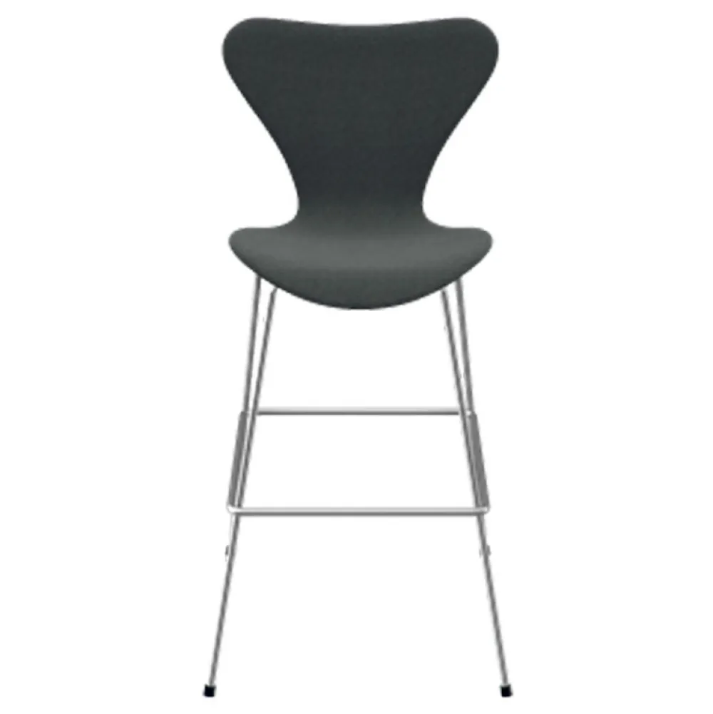 Fritz Hansen Serie 7 Lav Barstol Fuldpolstret Stof^ Køkken|Stole