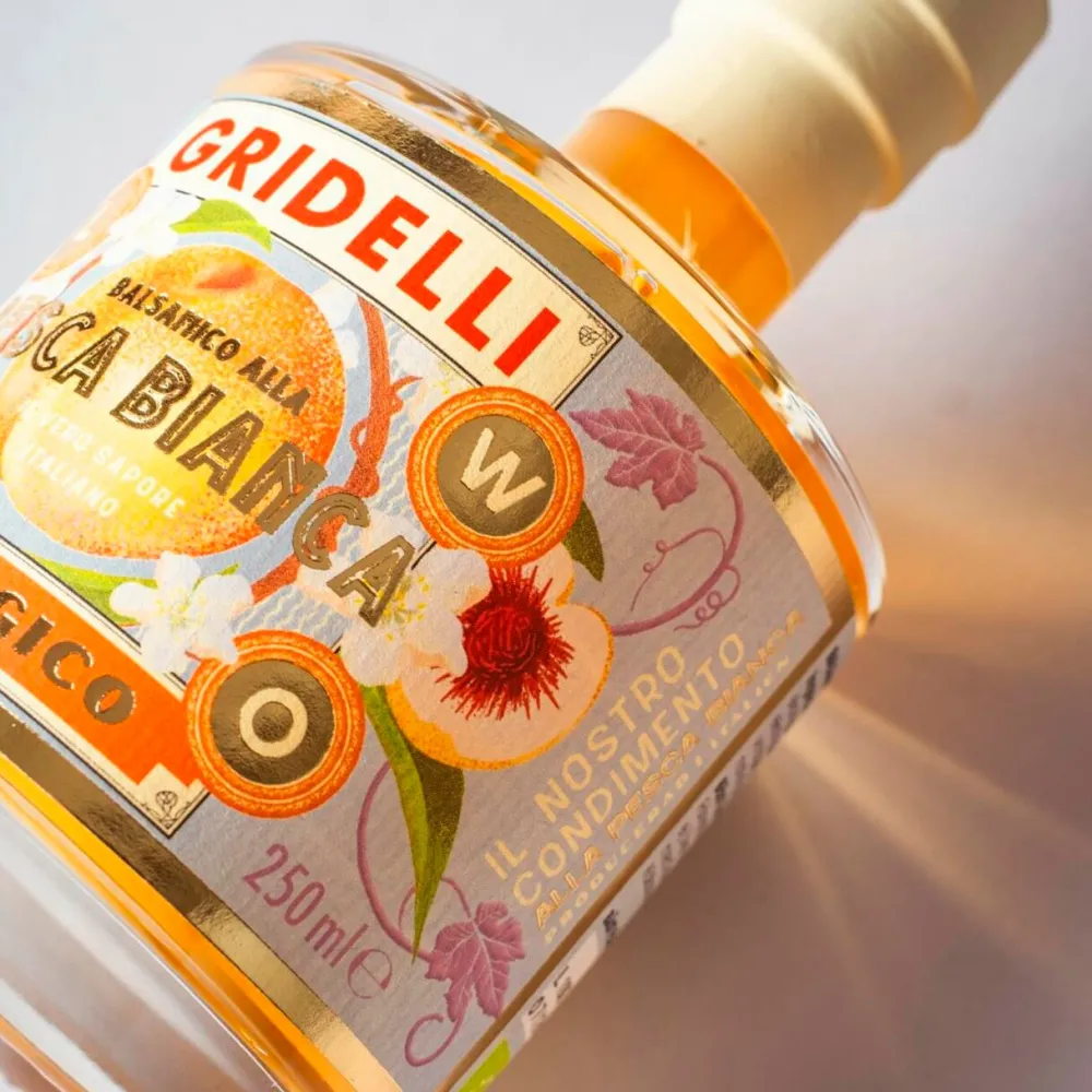 Gridelli Aceto Balsamico Al Pesca Bianca 250 ml^ Delikatesser