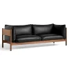 Hay Arbour 3-Pers. Sofa Olieret Valnød & Sort Nevada Læder^ Sofaer|Stue