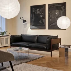 Hay Arbour 3-Pers. Sofa Olieret Valnød & Sort Nevada Læder^ Sofaer|Stue