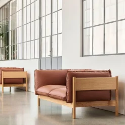 Hay Arbour 2-Pers. Sofa Olieret Eg & Cognac Nevada Læder^ Sofaer|Stue
