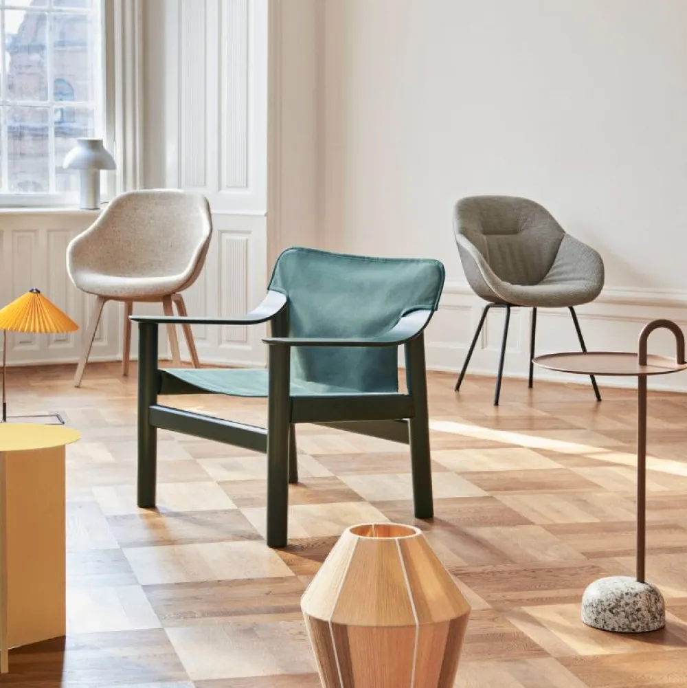 Hay Bernard Loungestol Hunter & Grøn Canvas^ Stole|Stue