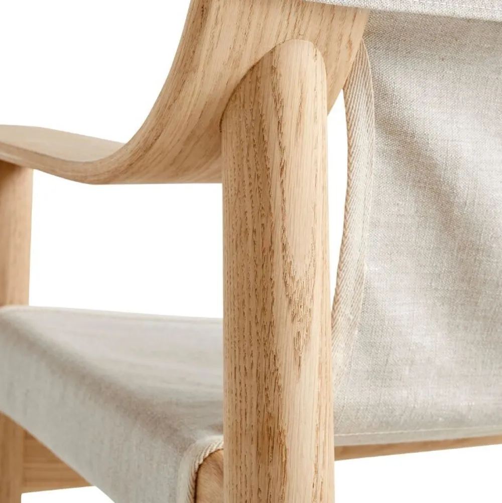 Hay Bernard Loungestol Lakeret Eg & Raw Canvas^ Stole|Stue