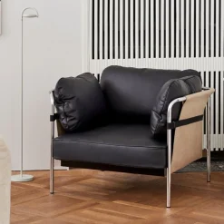 Hay Can 1 Seater Natural Canvas & Sort Sense Læder^ Stue