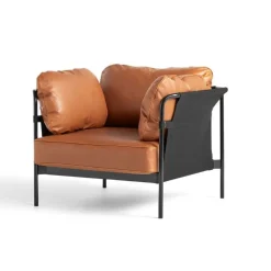 Hay Can 1 Seater Sort Canvas & Cognac Sense Læder^ Stue