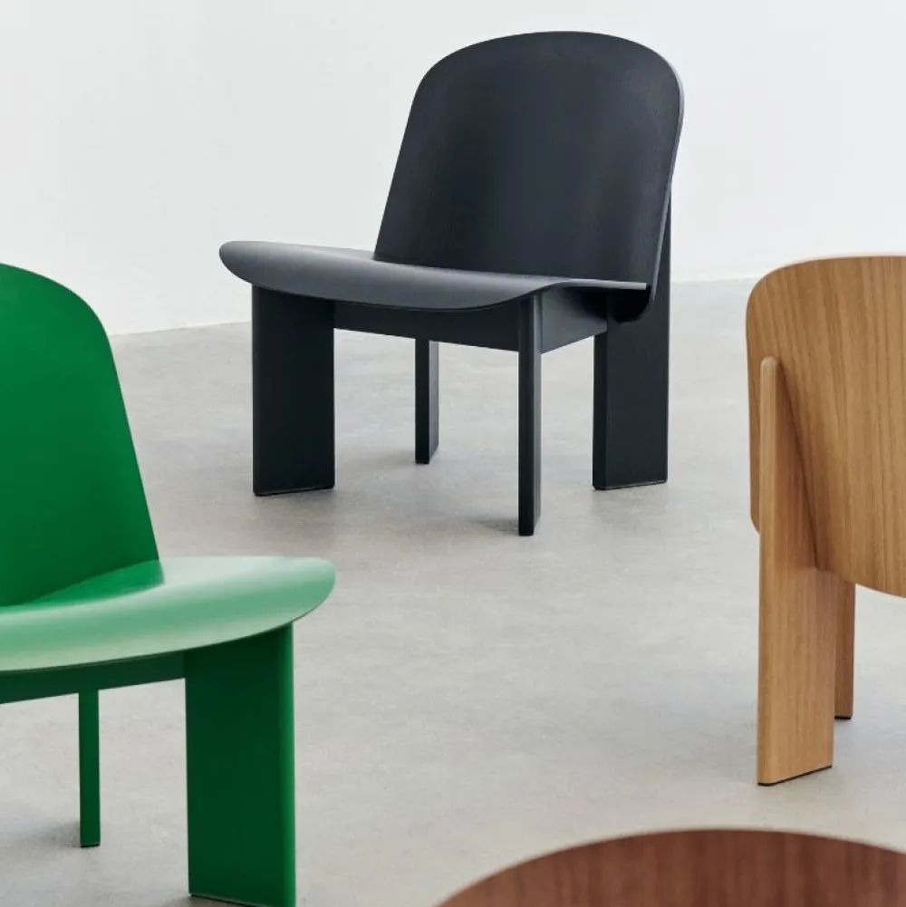 Hay Chisel Loungestol Sortlakeret Eg^ Stole|Stue