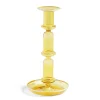 Hay Flare Candleholder Tall Yellow With White Rim^ Lysestager