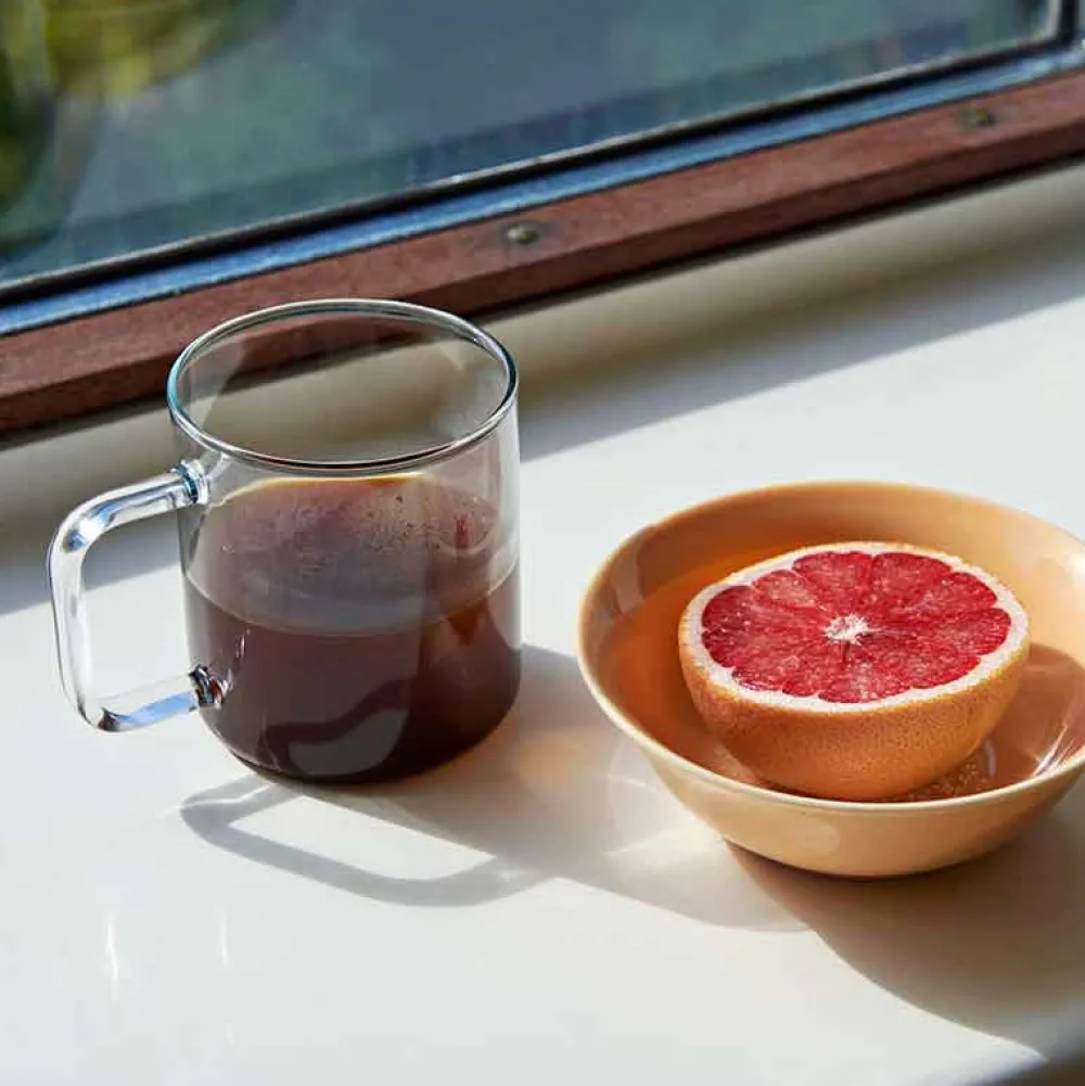 Hay Glass Coffee Mug M Clear^ Køkken