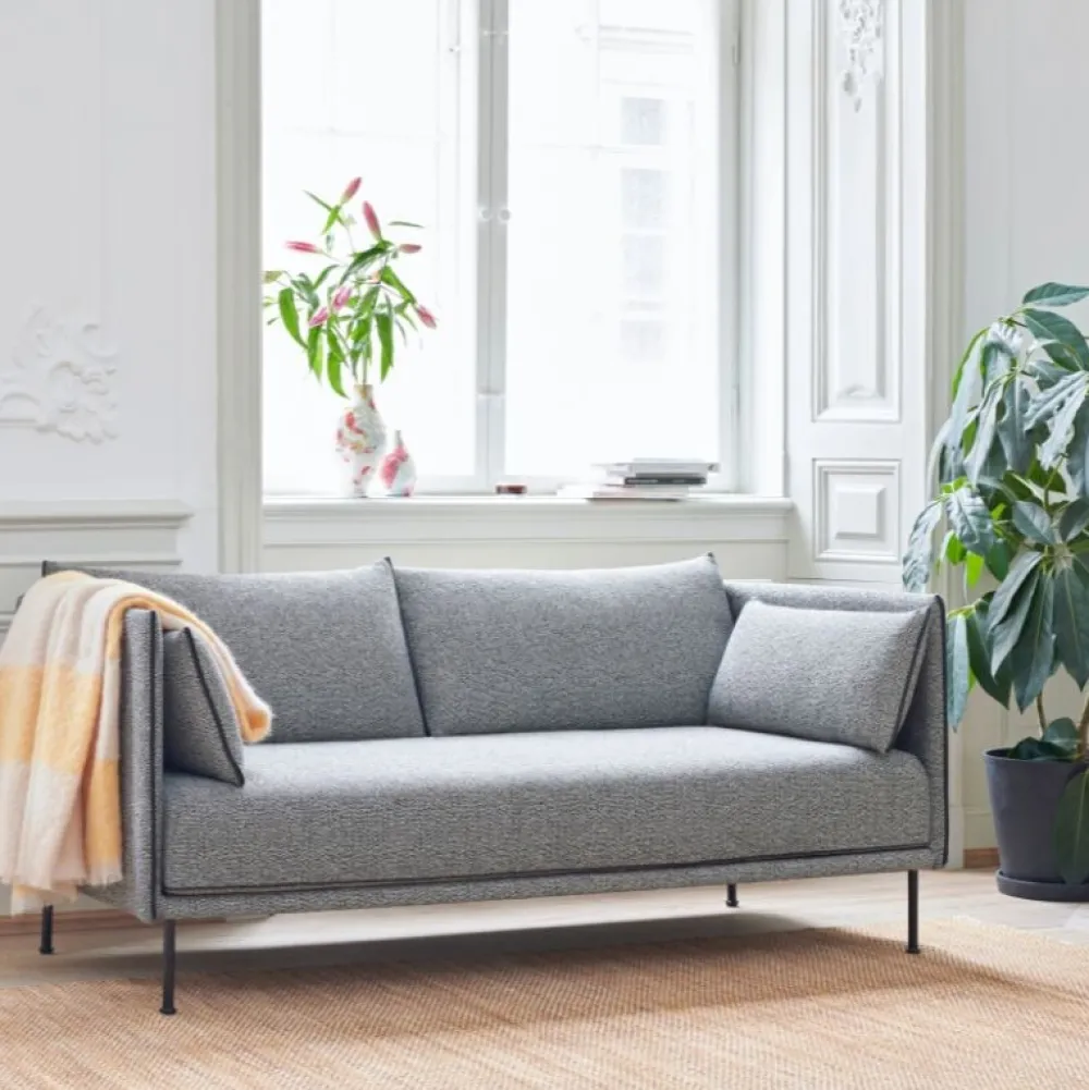Hay Silhouette 2-Pers. Sofa Pulverlakeret stål & Olavi 03^ Sofaer|Stue