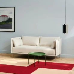 Hay Silhouette 2-Pers. Sofa Stål & Sort Sense Læder^ Sofaer|Stue