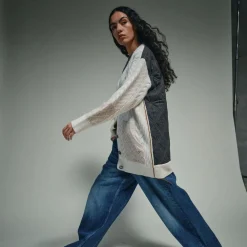 HEYANNO Grand Quilt Cardigan Ecru^Dame Overdele