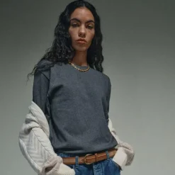 HEYANNO Trust Stable T-shirt Grey Melange^Dame Overdele