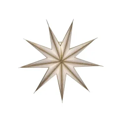 House Doctor 9 Point Star Off-White/Champagne Medium^ Julepynt