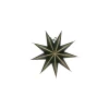 House Doctor 9 Point Star Green/Champagne Small^ Julepynt