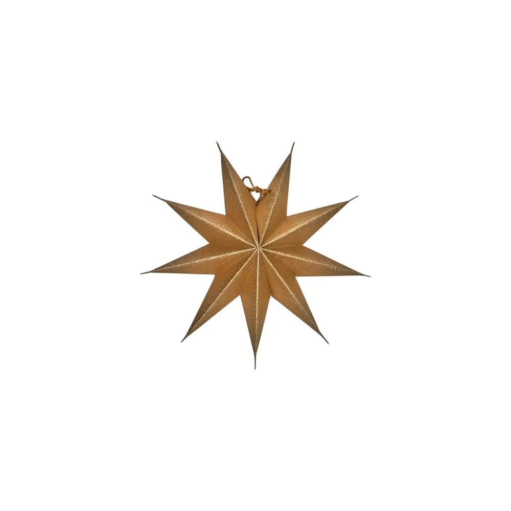 House Doctor 9 Point Star Nature Small^ Julepynt