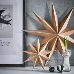 House Doctor 9 Point Star Nature Small^ Julepynt