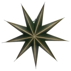House Doctor 9 Point Star Green/Champagne Large^ Julepynt