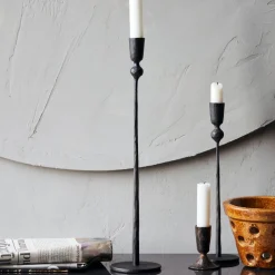 House Doctor Candle Stand Trivo Black Large^ Andet Boligtilbehør|Lysestager