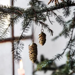 House Doctor Cone Ornaments Gold^ Juletræspynt|Julepynt