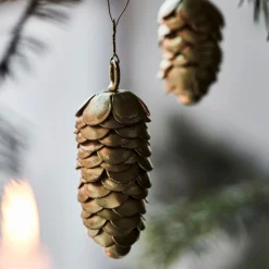 House Doctor Cone Ornaments Gold^ Juletræspynt|Julepynt