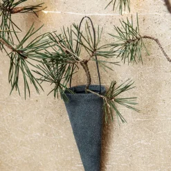 House Doctor Corne Ornaments Grey/Blue H 19 cm^ Julepynt