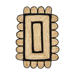 House Doctor Denta Door Mat Nature/Black 60x90 cm^ Entré|Tæpper & Måtter